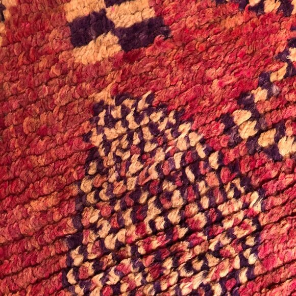 Vintage 1990s Rhamna Handwoven Moroccan Rug - Wool carpet - Picture 7 of 8